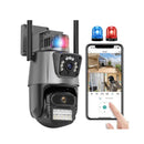 Hogar Cámara Doble Lente con Sirena WiFi – Seguridad HD para el Hogar de Tendeli- Ecuador en