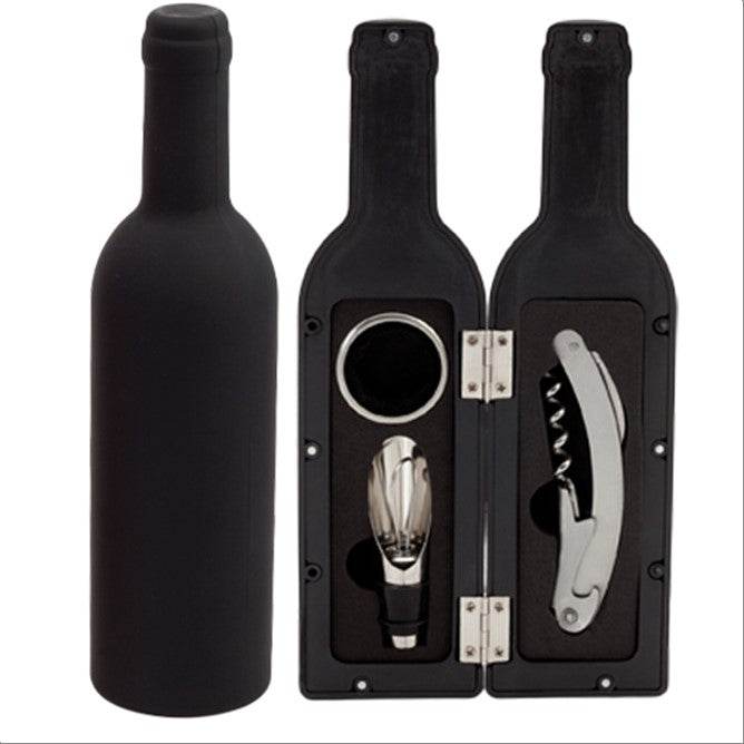 Set de Vino Sacacorchos con 3 Accesorios - Multishop Chile E.I.R.L