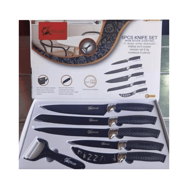 Juego de 6 Cuchillos Profesionales para Cocina - Multishop Chile E.I.R.L