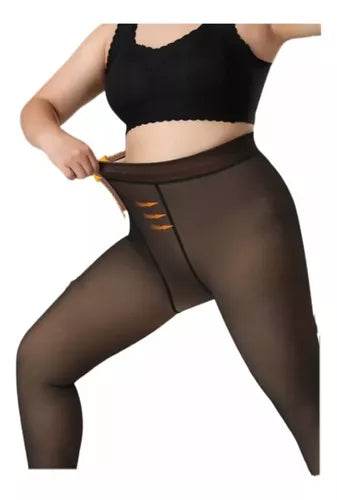 Calza Panty Mujer con Polar efecto piel - Multishop Chile E.I.R.L
