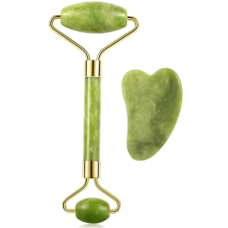 Set de Rodillo de Jade y Gua Sha - Multishop Chile E.I.R.L