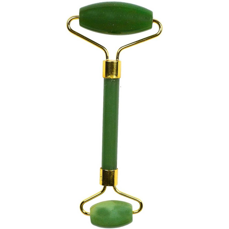 Rodillo de Jade Natural para Masaje Facial | Estimula Colágeno | Mejora Circulación