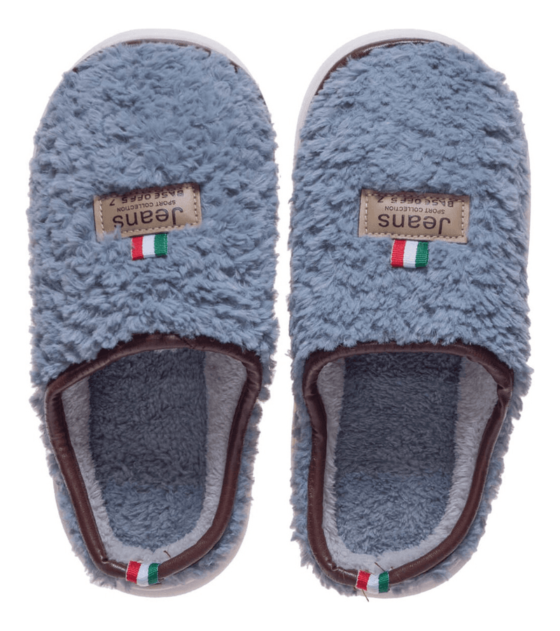Pantuflas Jean Azul para Mujer Invierno - Multishop Chile E.I.R.L