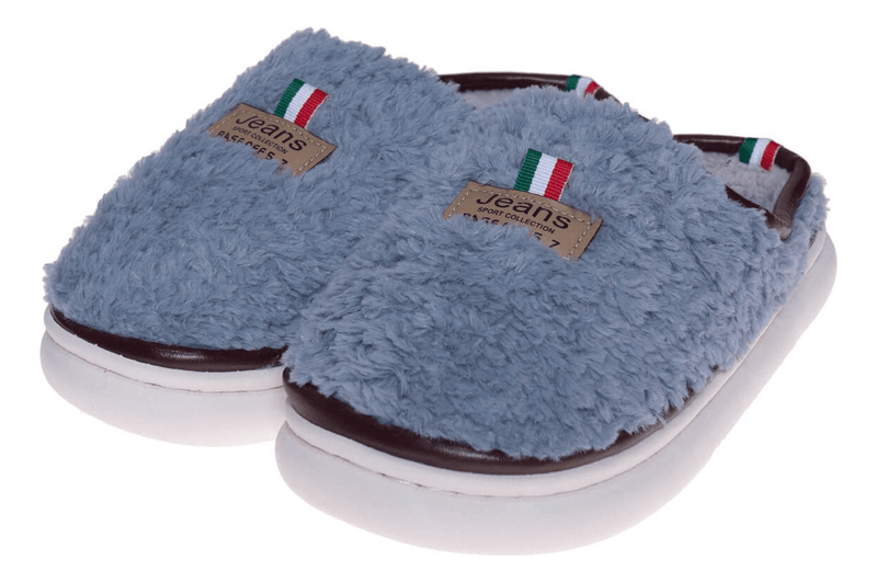 Pantuflas Jean Azul para Mujer Invierno - Multishop Chile E.I.R.L