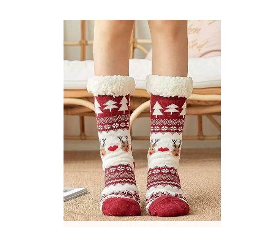 Pack de 3 Pares de Calcetas con Chiporro y Antideslizante para invierno - Multishop Chile E.I.R.L