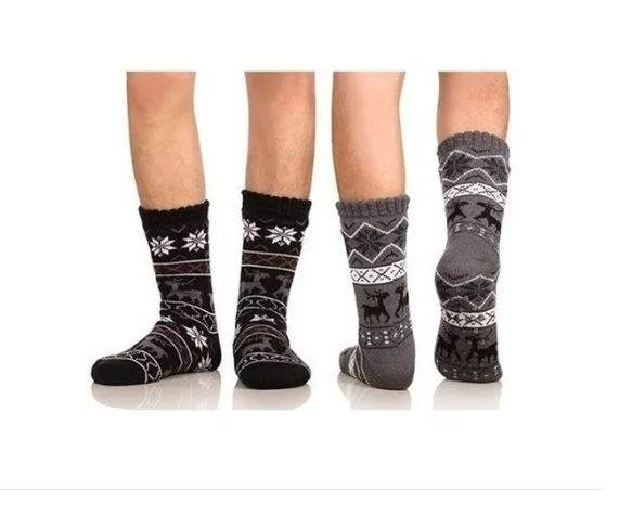 Pack de 3 Pares de Calcetas con Chiporro y Antideslizante para invierno - Multishop Chile E.I.R.L