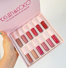 Set 12 Labiales Matte Lip Gloss Kevin & Coco | Cruelty Free | Larga Duración
