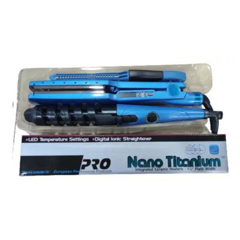 Combo Plancha Cabello Digital rizador