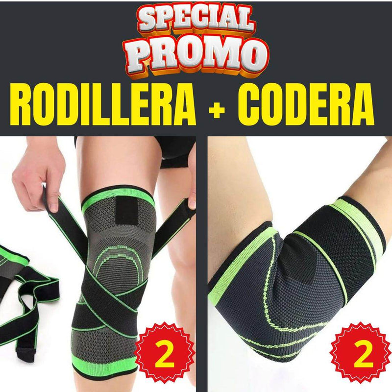 Kit de Protección Articular (2 Rodilleras + 2 Coderas) - Multishop Chile E.I.R.L