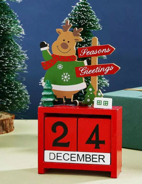 Calendario navideño en madera 3 diseños