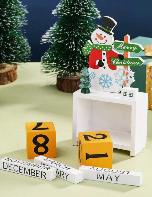 Calendario navideño en madera 3 diseños