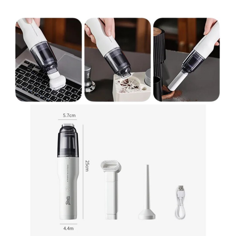 Kit de Limpieza Inalámbrico: Pistola Lavado Auto+Aspiradora Portátil