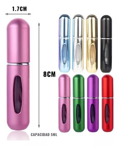 8 Pcs Atomizador de Perfume Recargable - Multishop Chile E.I.R.L