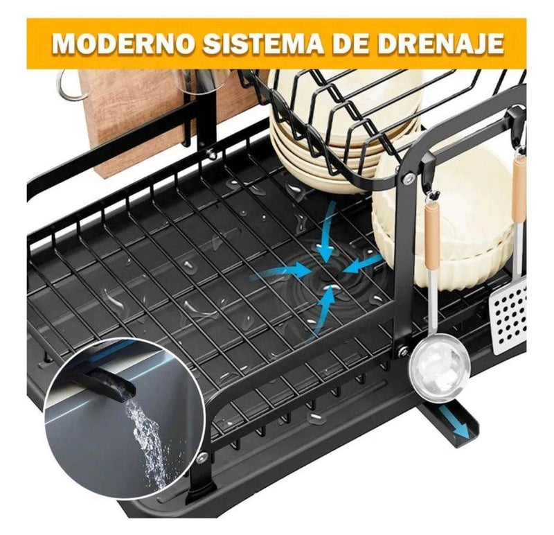 Escurridor de Platos 3 Niveles con Bandeja - Multishop Chile E.I.R.L