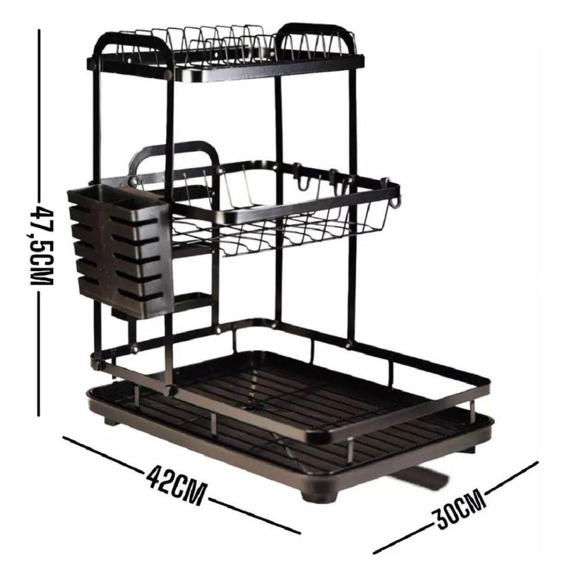 Escurridor de Platos 3 Niveles con Bandeja - Multishop Chile E.I.R.L