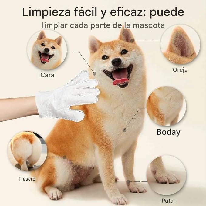 Guante de baño para mascotas