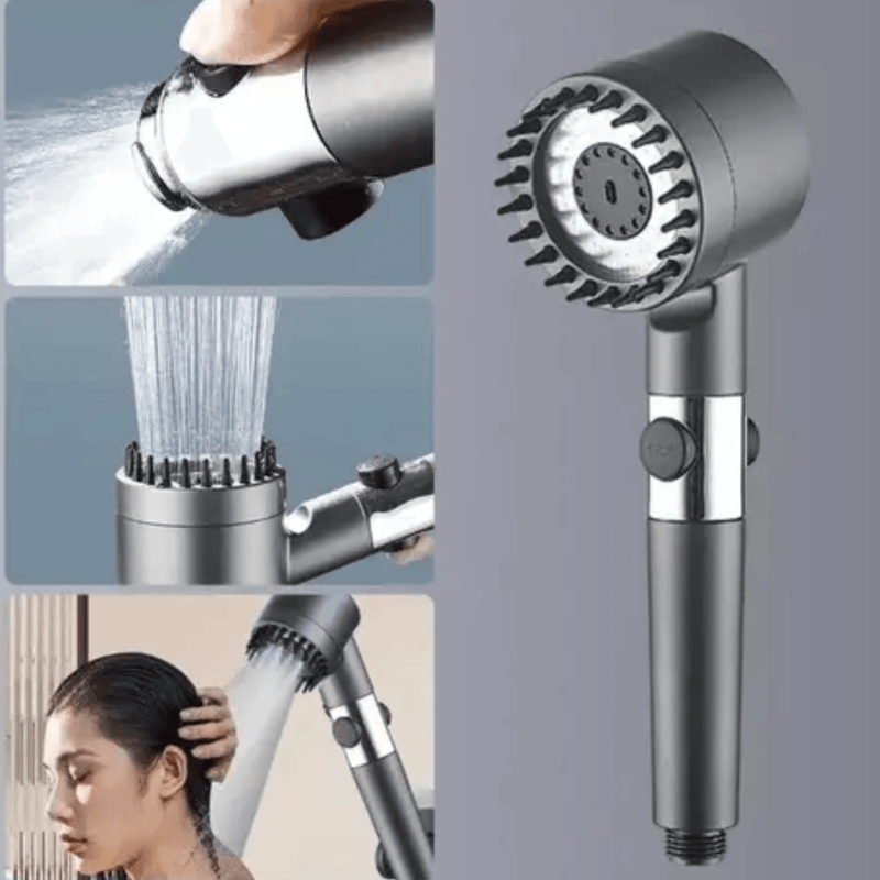 Cabezal Ducha Alta Presion Ajustable - Multishop Chile E.I.R.L