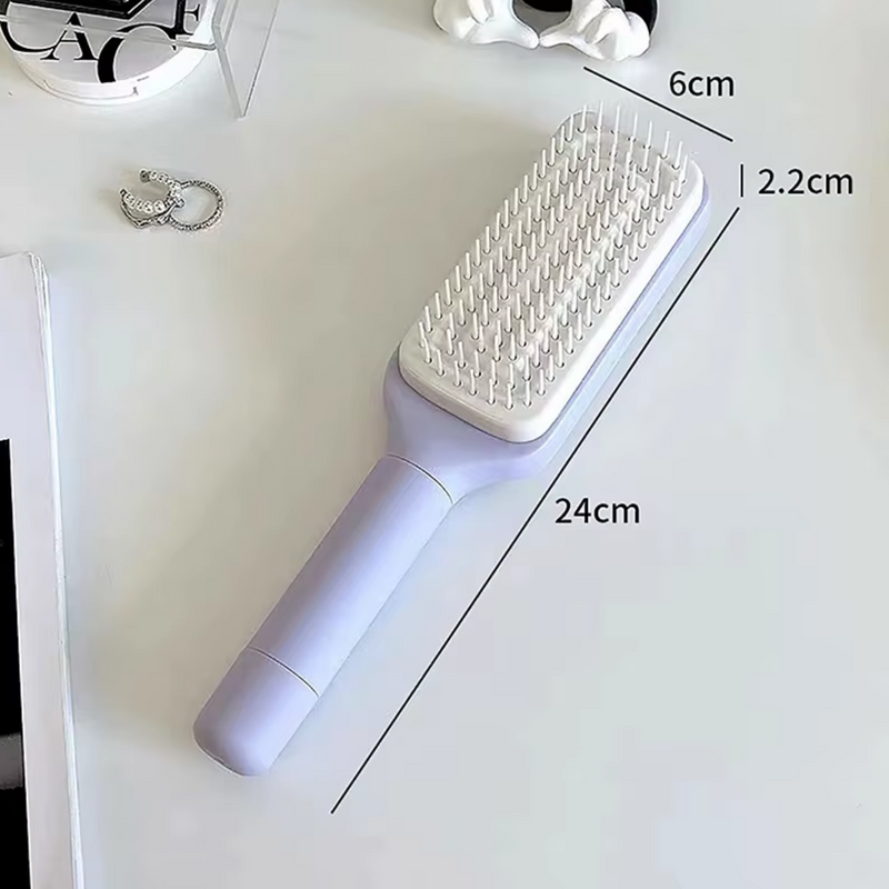Cepillo Para El Cabello Autolimpiante