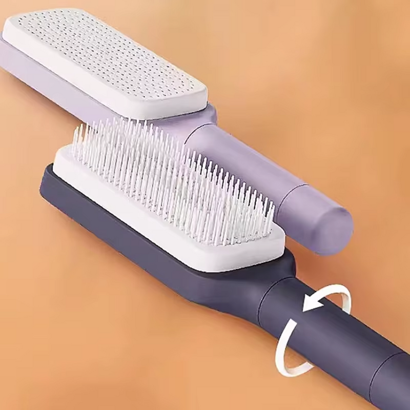 Cepillo Para El Cabello Autolimpiante