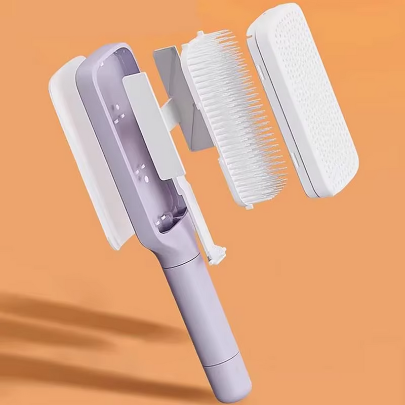 Cepillo Para El Cabello Autolimpiante