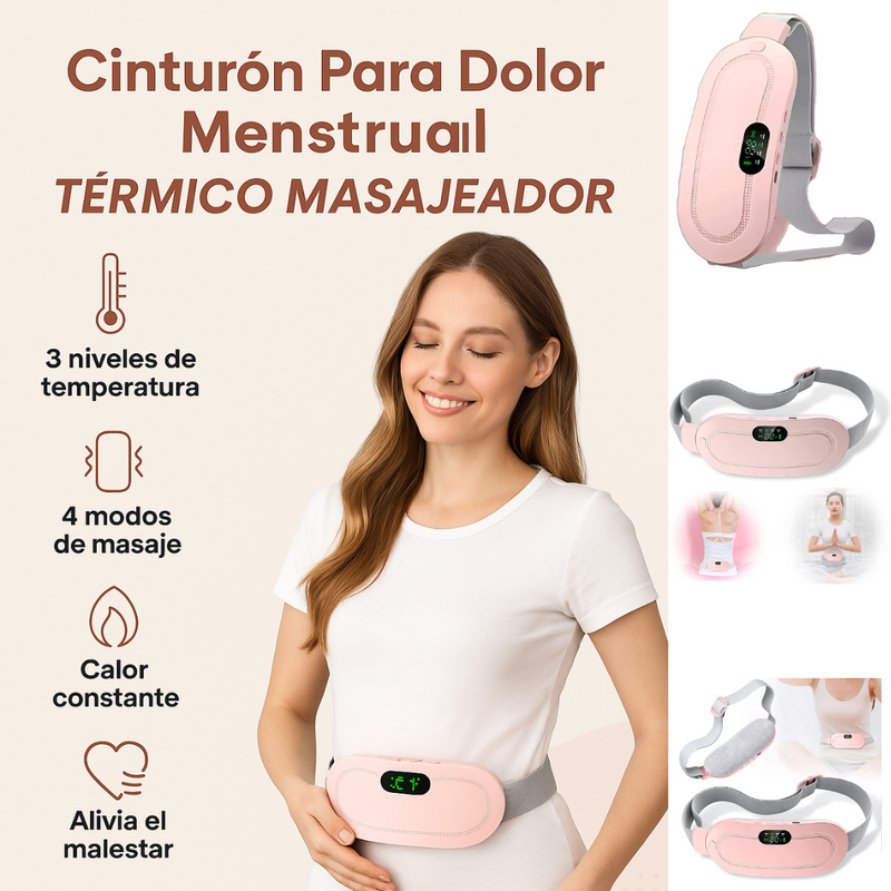 CINTURON CON CALOR Y MASAJE
