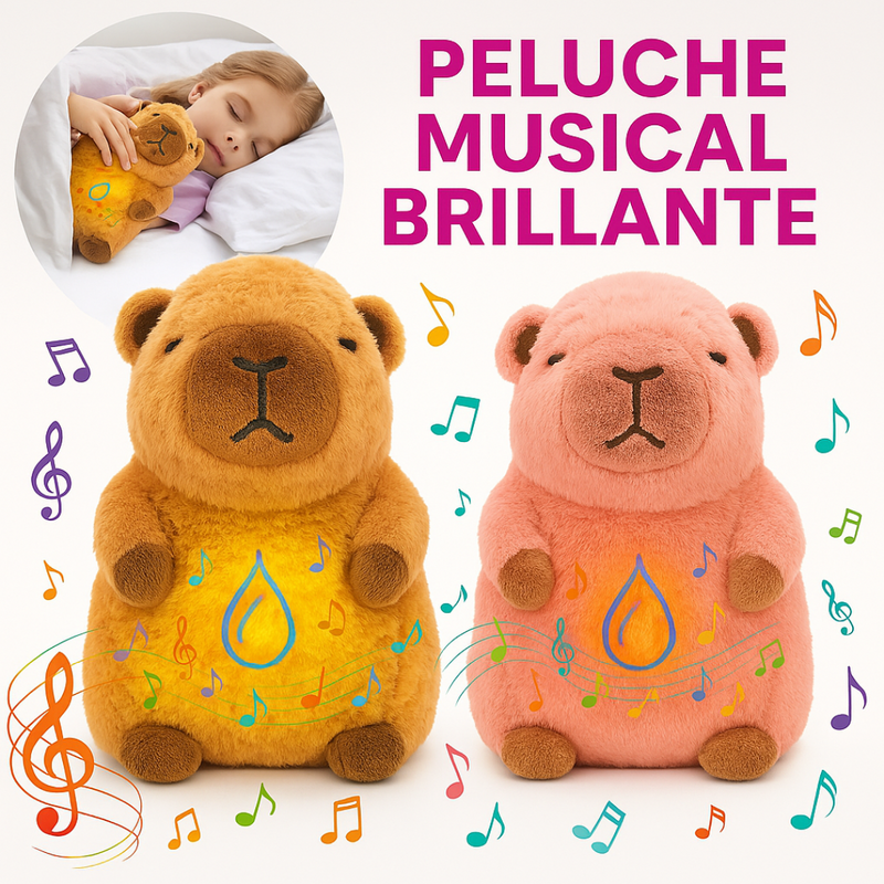 Peluche Capibara Brillante Músical
