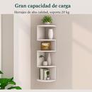 Estante Esquinero Flotante 5 Niveles
