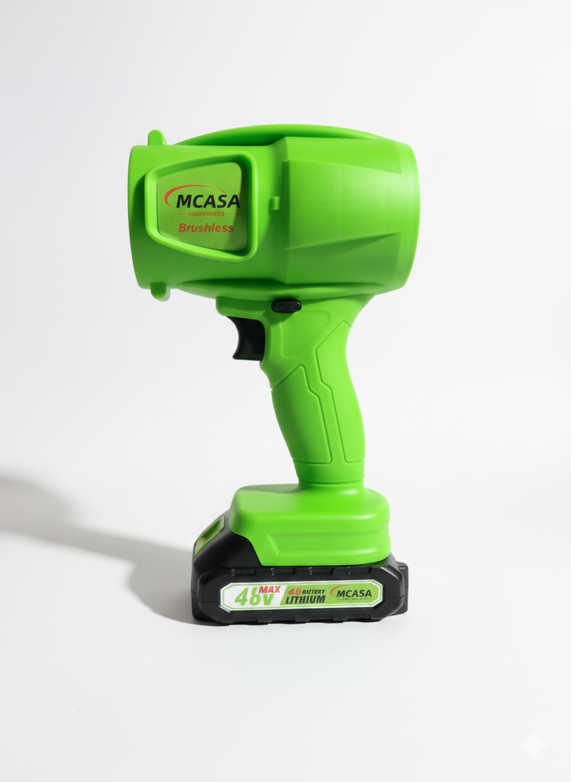 Soplador Inalámbrico Mcasa 48V + 2 Baterías | 50 km/h | 100W | Jardín y Hogar