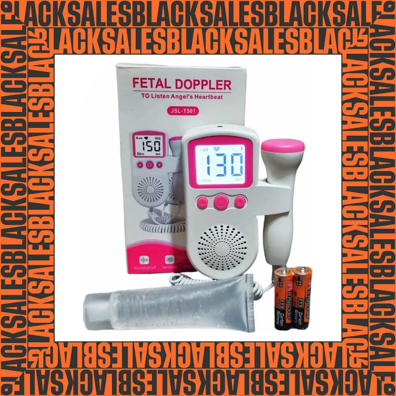 Monitor Fetal Portátil JSL-T501 | Doppler | Pantalla Digital BPM | Altavoz Integrado | Gel Incluido