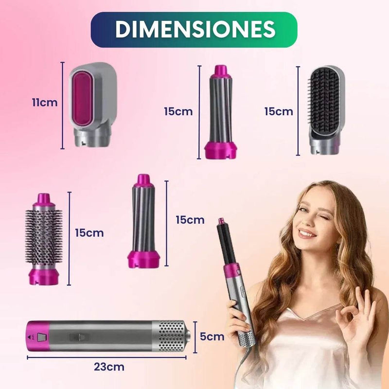 Cepillo Secador 5 En 1 Profesional - Multishop Chile E.I.R.L
