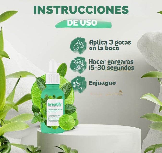 BREATIFY – Gotas para el Mal Aliento (25ml) - Multishop Chile E.I.R.L