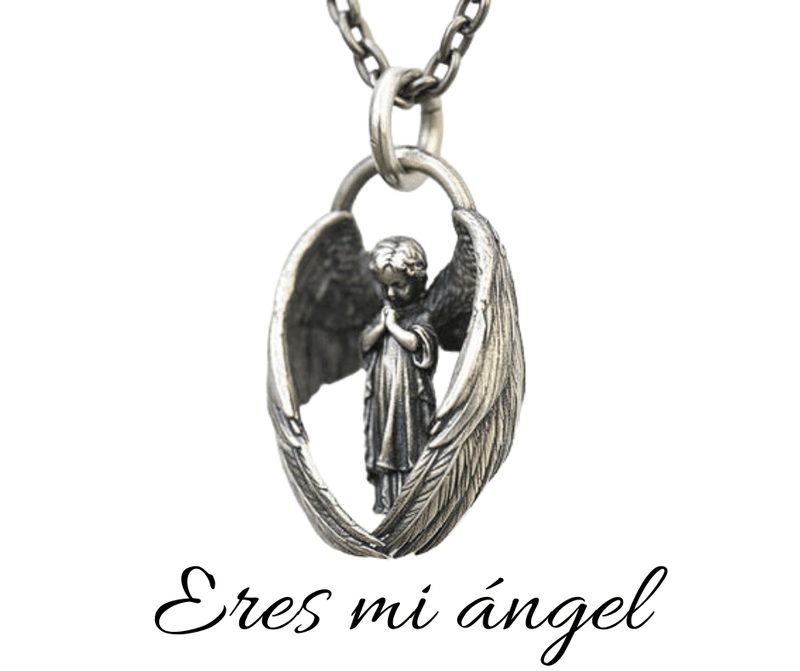 Collar con Ángel Rezando: Protección celestial a tu alcance - Multishop Chile E.I.R.L