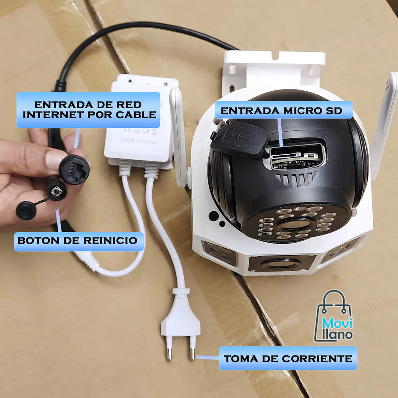 Camara De Seguridad Wifi Yoose Ip Baliza