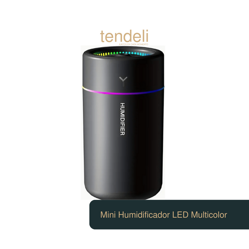 Mini Humidificador LED Multicolor • Aire Fresco y Relax