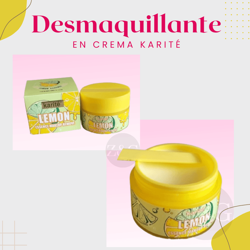 Desmaquillante en Crema Limón Karité: Elimina el maquillaje y nutre tu piel - Multishop Chile E.I.R.L