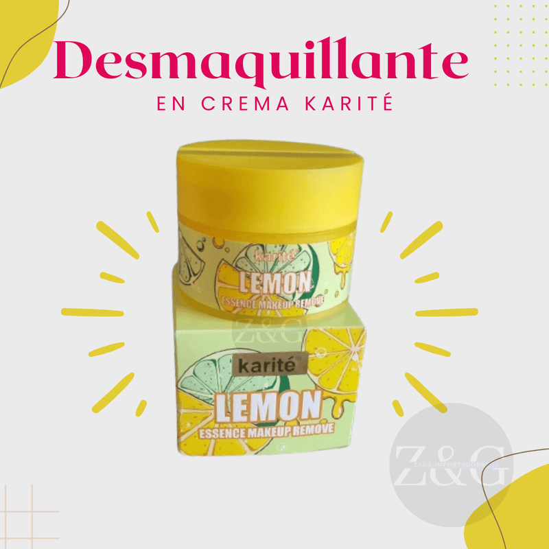 Desmaquillante en Crema Limón Karité: Elimina el maquillaje y nutre tu piel - Multishop Chile E.I.R.L