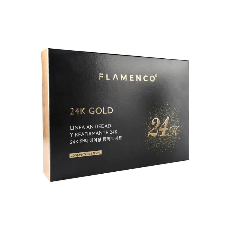 Kit Skin Care Línea 24K Gold Flamenco - Multishop Chile E.I.R.L