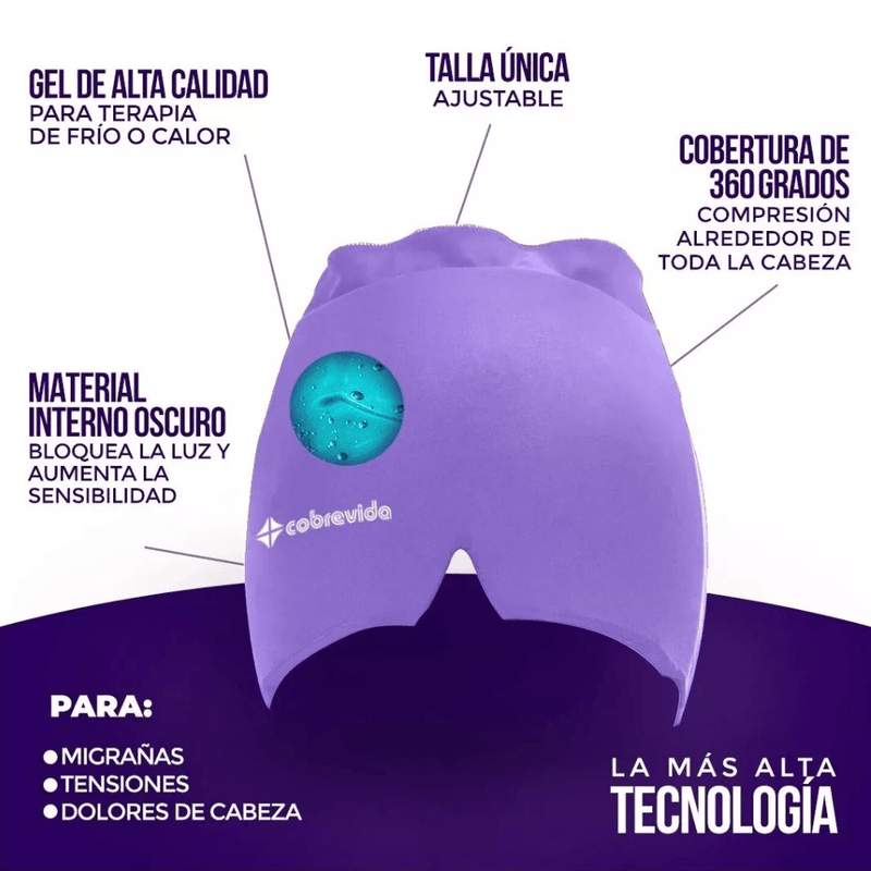 Gorro de Gel Refrescante - Diseño Cobrevida - Multishop Chile E.I.R.L