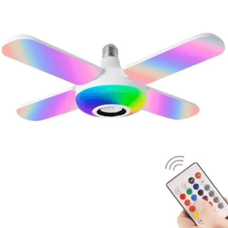 Lampara LED RGB 4 Aspas Extensibles - Multishop Chile E.I.R.L