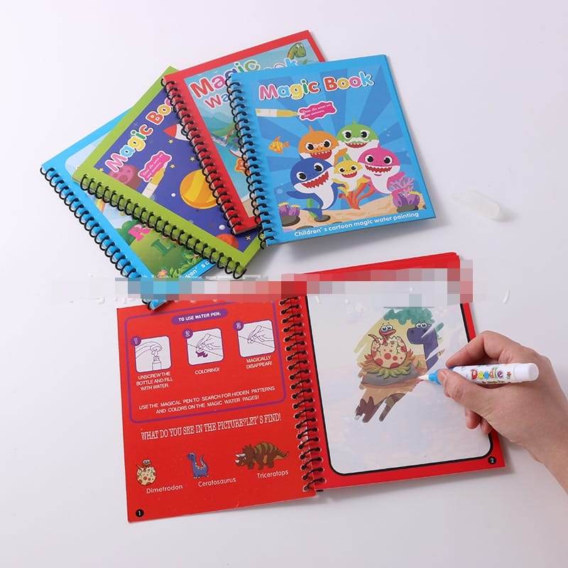 Libro Mágico de Pintura al Agua: ¡Increíble Diversión! - Multishop Chile E.I.R.L