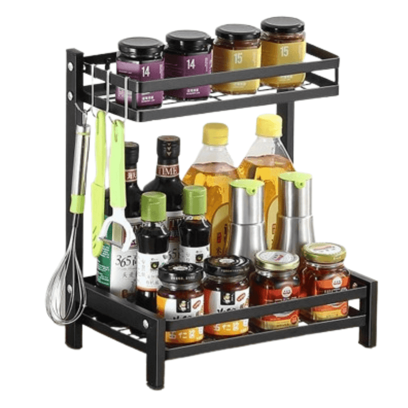 Mini Organizador Doble Acero con Estante - Multishop Chile E.I.R.L