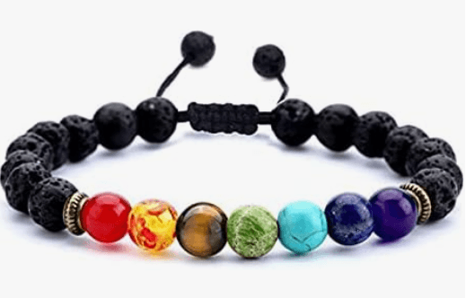 ¡Oferta: 2x1: Pulseras de roca de lava 7 chakras - Multishop Chile E.I.R.L