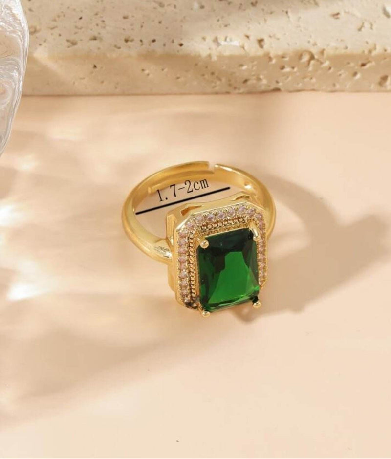 Anillo de zircon ajustable con caja - Multishop Chile E.I.R.L