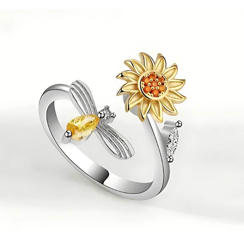 Anillo Girasol: Encuentra Paz y Elegancia en un Solo Lugar 🌻 - Multishop Chile E.I.R.L