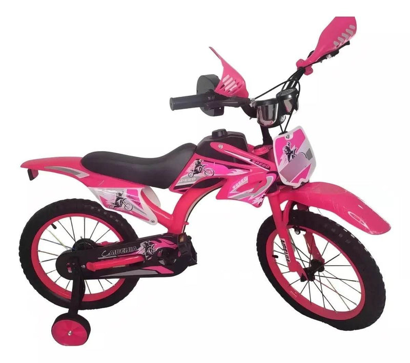 Bicicleta Aro 20 Con Sonido Moto Fucsia - Multishop Chile E.I.R.L