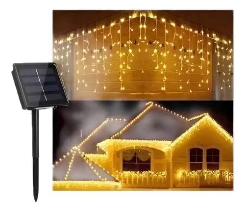 Cascada 300led Luz Solar 7mts - Multishop Chile E.I.R.L