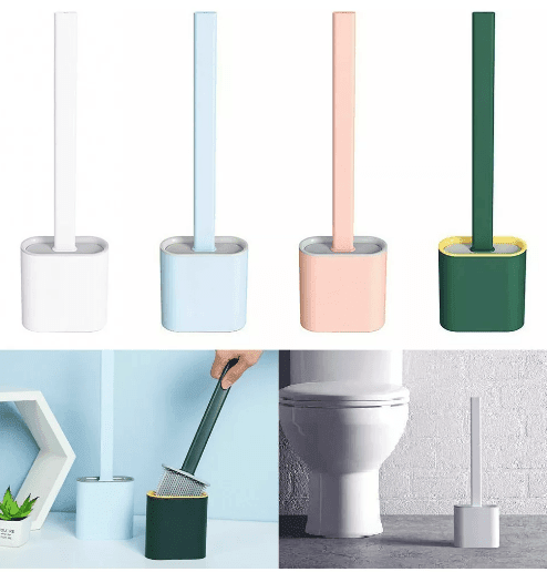CEPILLO BAÑO SILICONA CON BASE DE BAÑO - Multishop Chile E.I.R.L