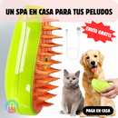 Cepillo a Vapor de Mascotas 3 en 1 – Desenreda, limpia y relaja