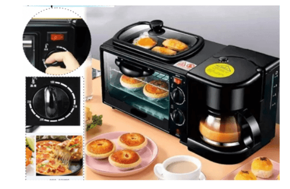 Horno Eléctrico, Cafetera y Freidora 3 en 1 - Multishop Chile E.I.R.L