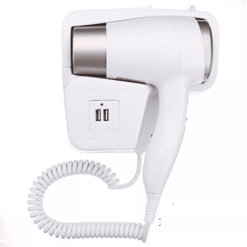 Secador de Pelo con Base USB para Pared - Multishop Chile E.I.R.L